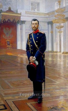  Ruso Pintura al %c3%b3leo - Retrato de Nicolás II El último emperador ruso Realismo ruso Ilya Repin